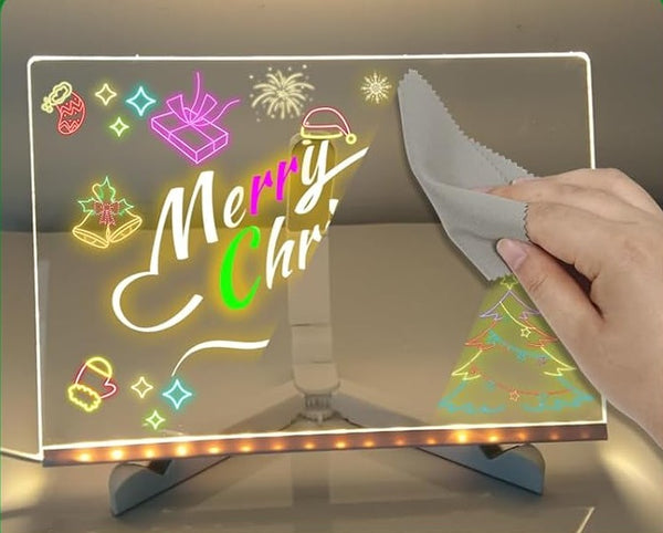 Tablă Desen / Notițe Luminată LED